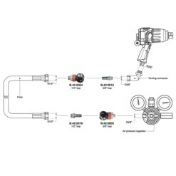 Raccord Rapide 3/8" Pour Pistolets Pneumatiques PAOLI