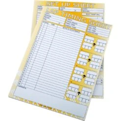 Feuille De Suivi Temps Chronomètre Par Tour - BG RACING (par 50)