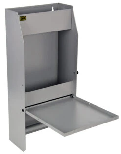 Etagere Murale Atelier Avec Tablette Repliable - Grise BG RACING