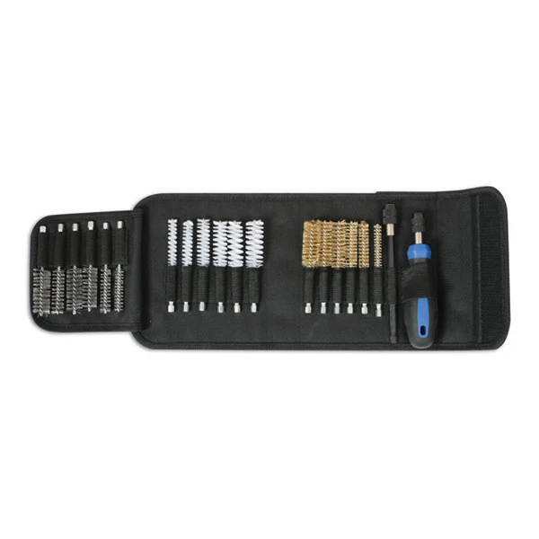 Set De 18 Brosses LASER AND TOOLS 6 Nylons / 6 Aciers / 6 Laitons 1 Set De 18 Brosses LASER AND TOOLS 6 Nylons / 6 Aciers / 6 Laitons